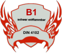 schwer entflammbar B1 DIN 4102